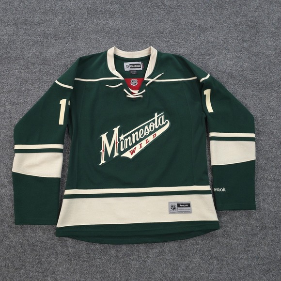 Reebok Tops - Minnesota Wild Jersey Womens Large Green NHL Ice Hockey Reebok Zach Parise 11
